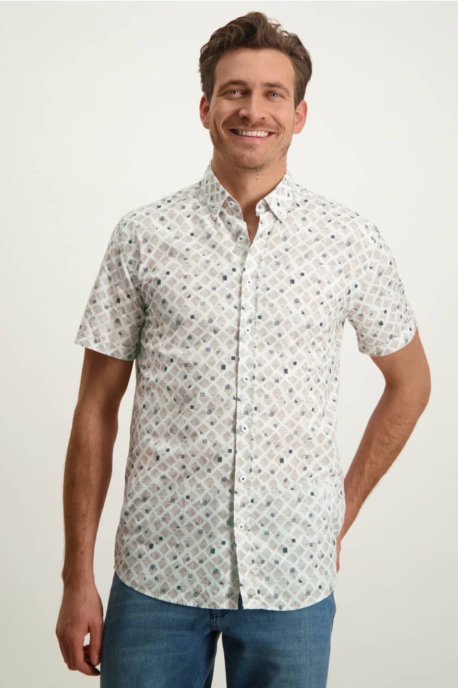 KORTE MOUW OVERHEMD MET GEOMETRISCHE PRINT 26413222 1116